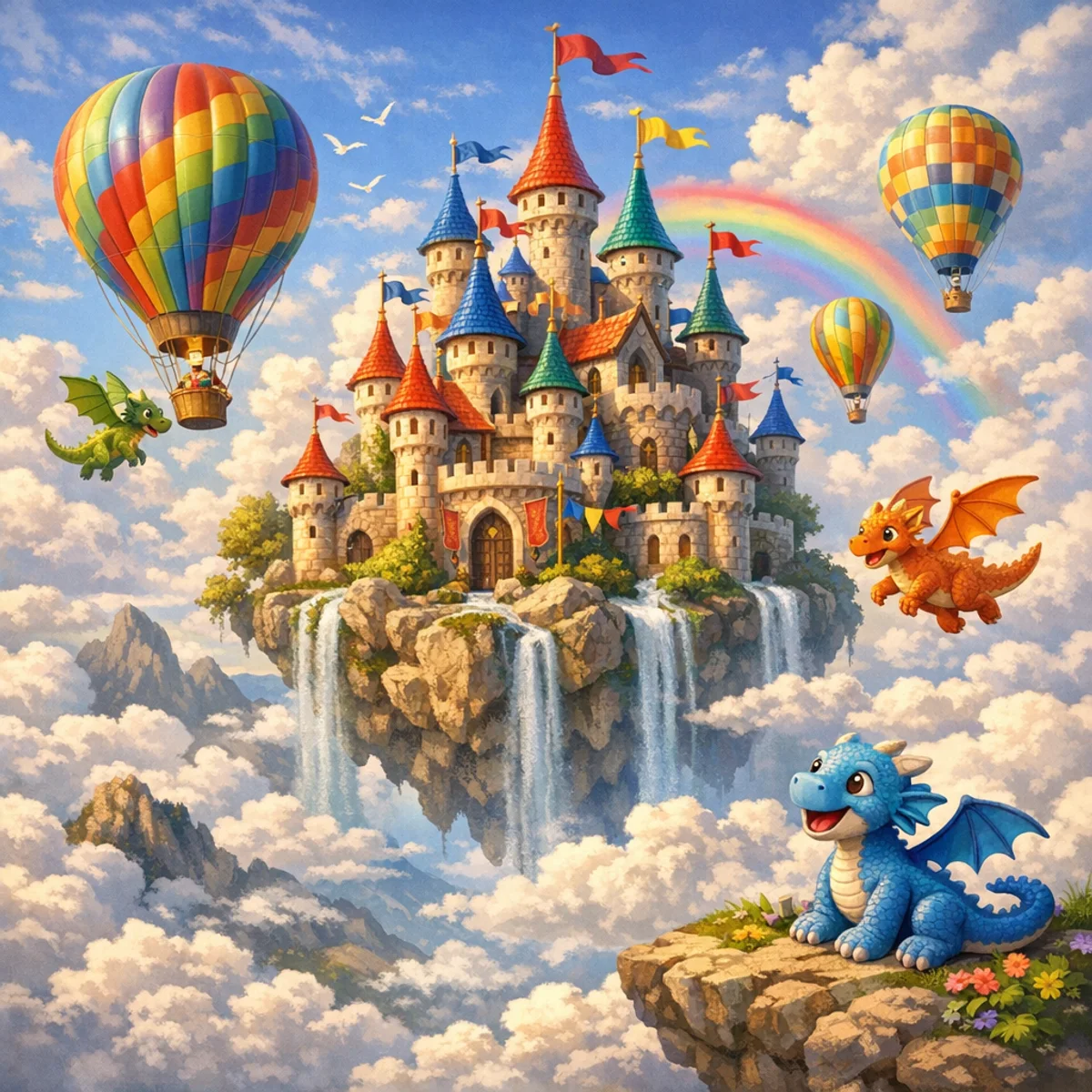 Whimsical Floating Castle