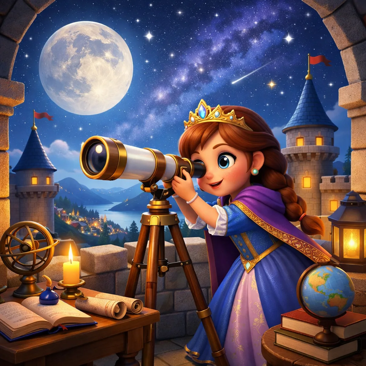 Princess Astronomer in a Tower