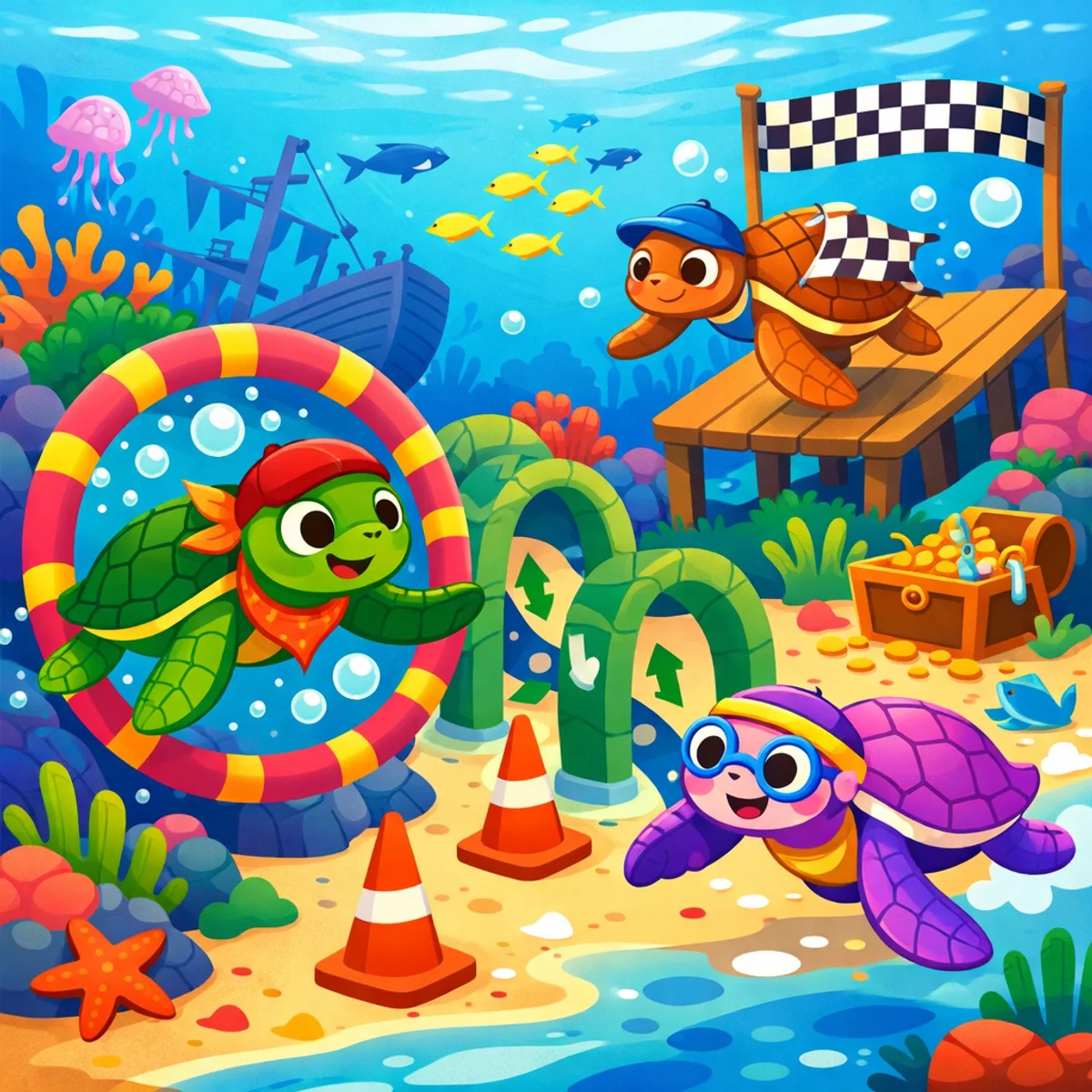 Turtle Race Underwater Adventure