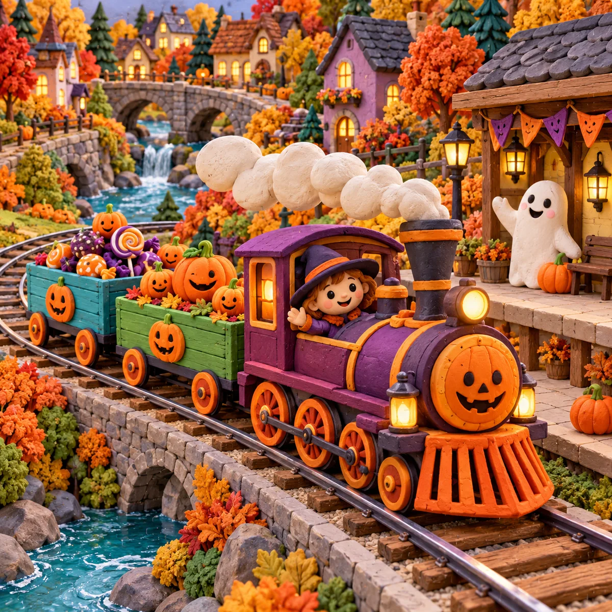 L’express des citrouilles d’Halloween