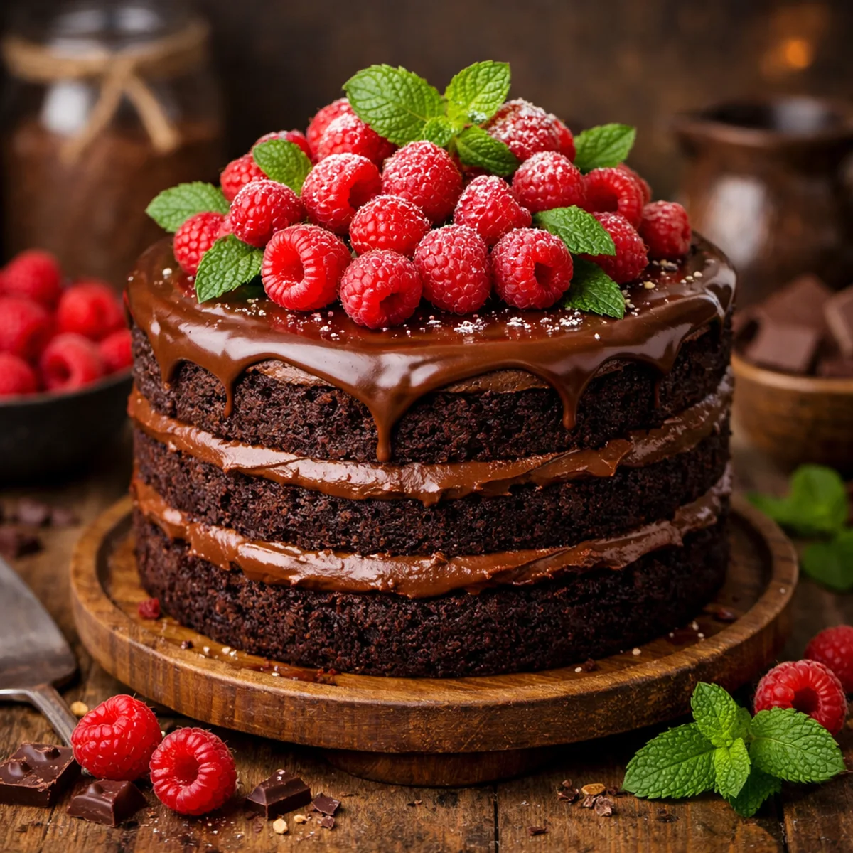 Decadent Layered Chocolate Cake