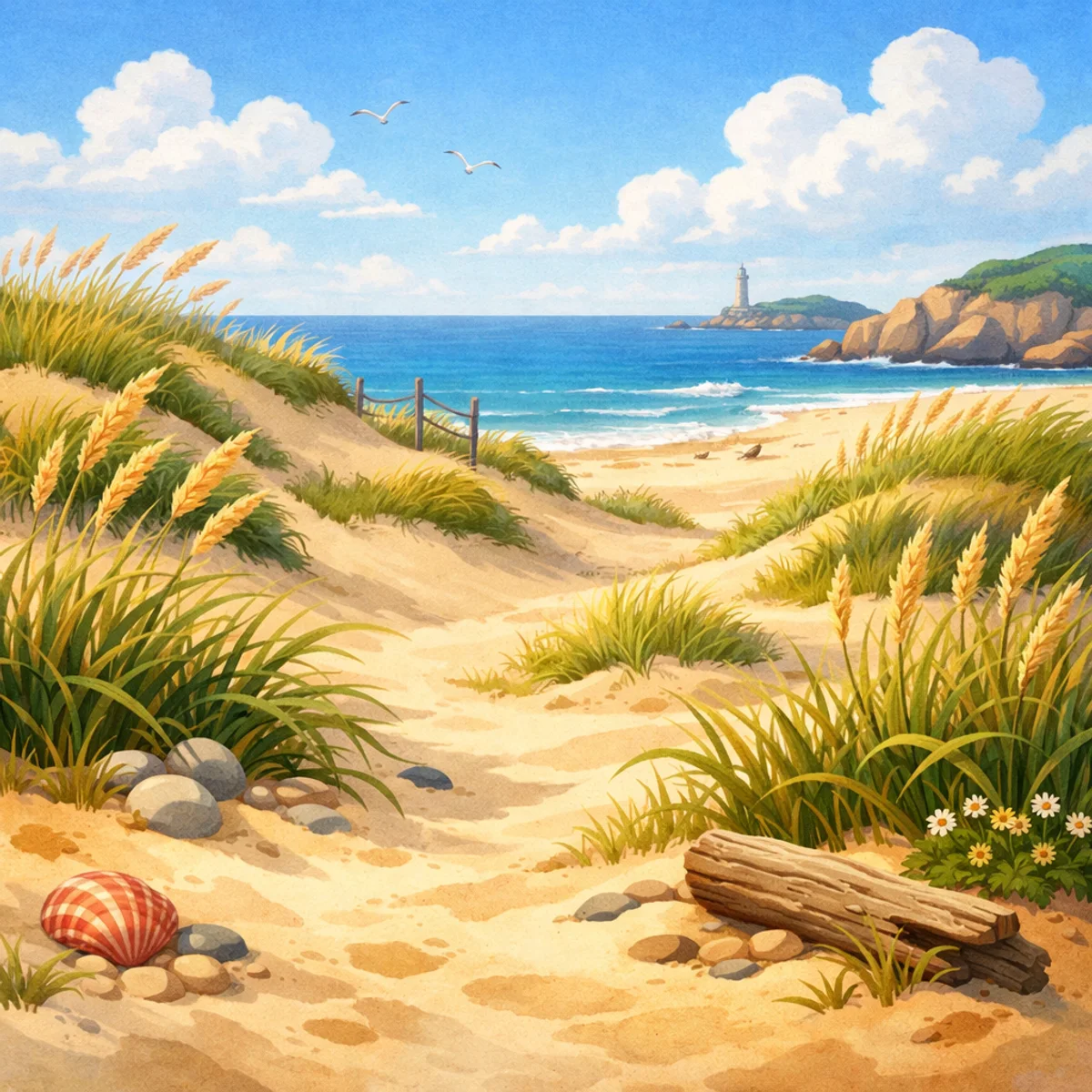 Serene Beach Dunes