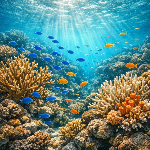 Vibrant Tropical Coral Reef