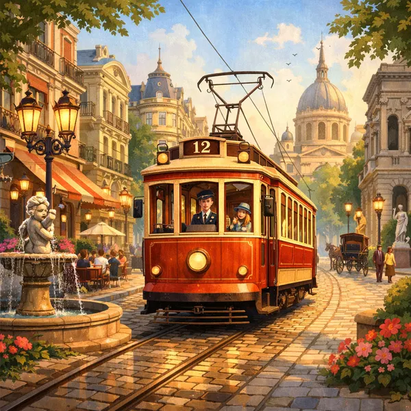 Tram on Historic Avenue