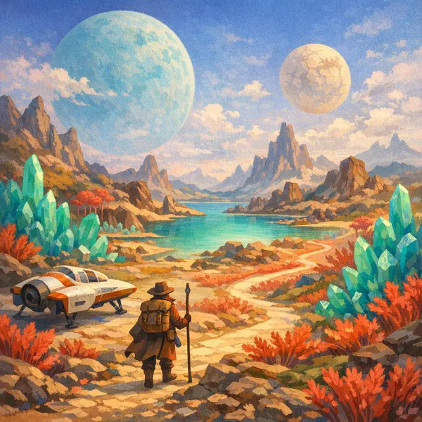 Explorer on a Distant Planet