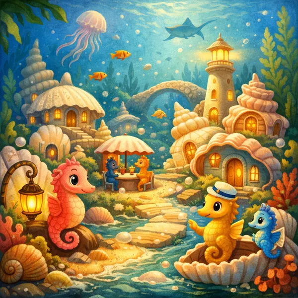 Traumhaftes Unterwasser-Dorf