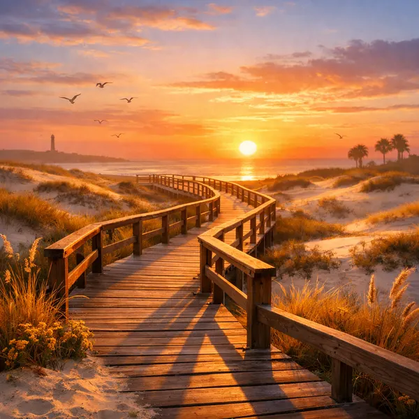 Boardwalk at Sunrise
