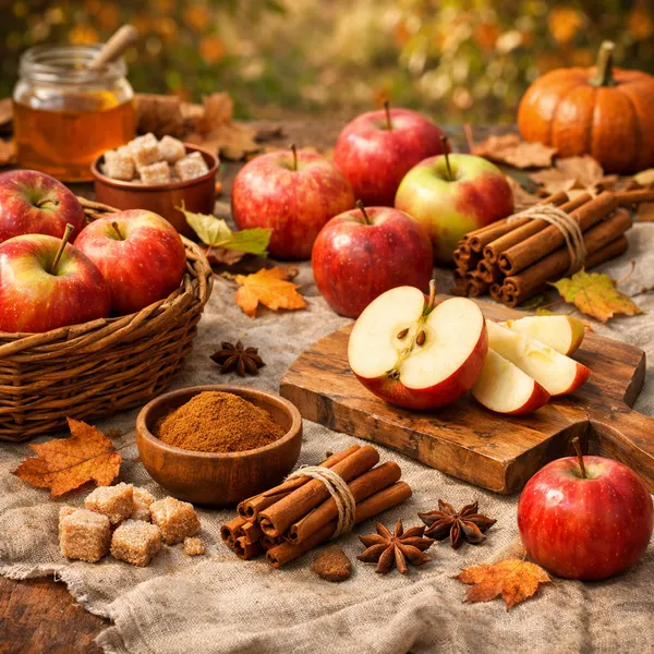 Autumn Apples with Cinnamon