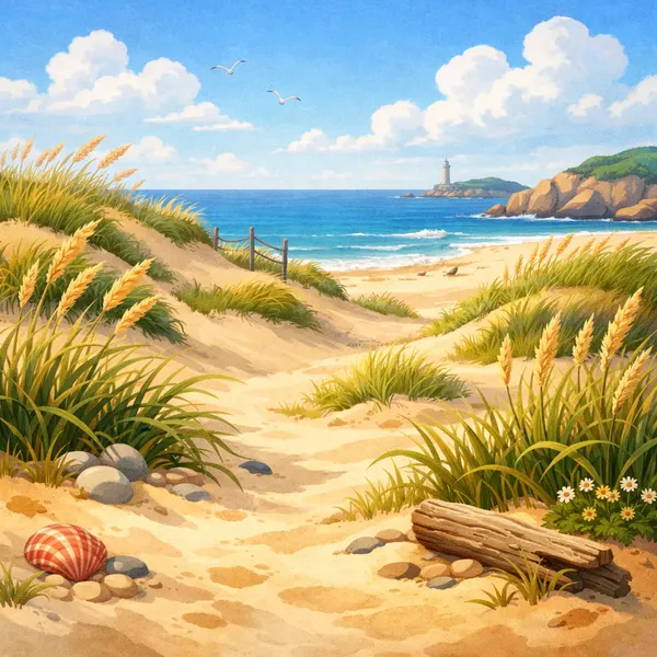 Serene Beach Dunes