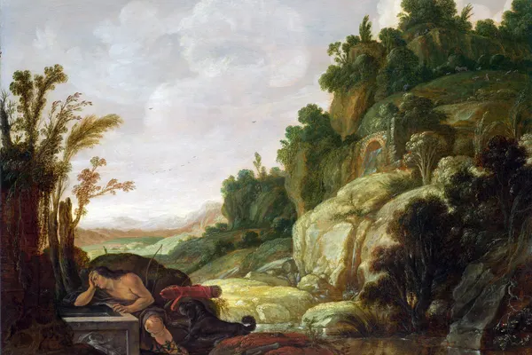 Narcissus by a Mountain Stream